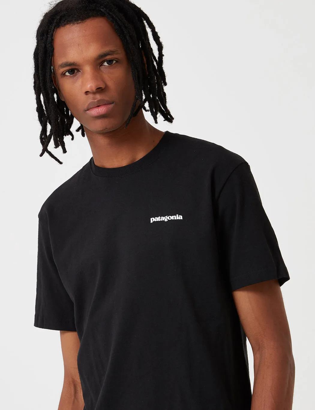 Final Few Patagonia P-6 Logo Responsibili-Tee T-Shirt - Black  Almost Gone!