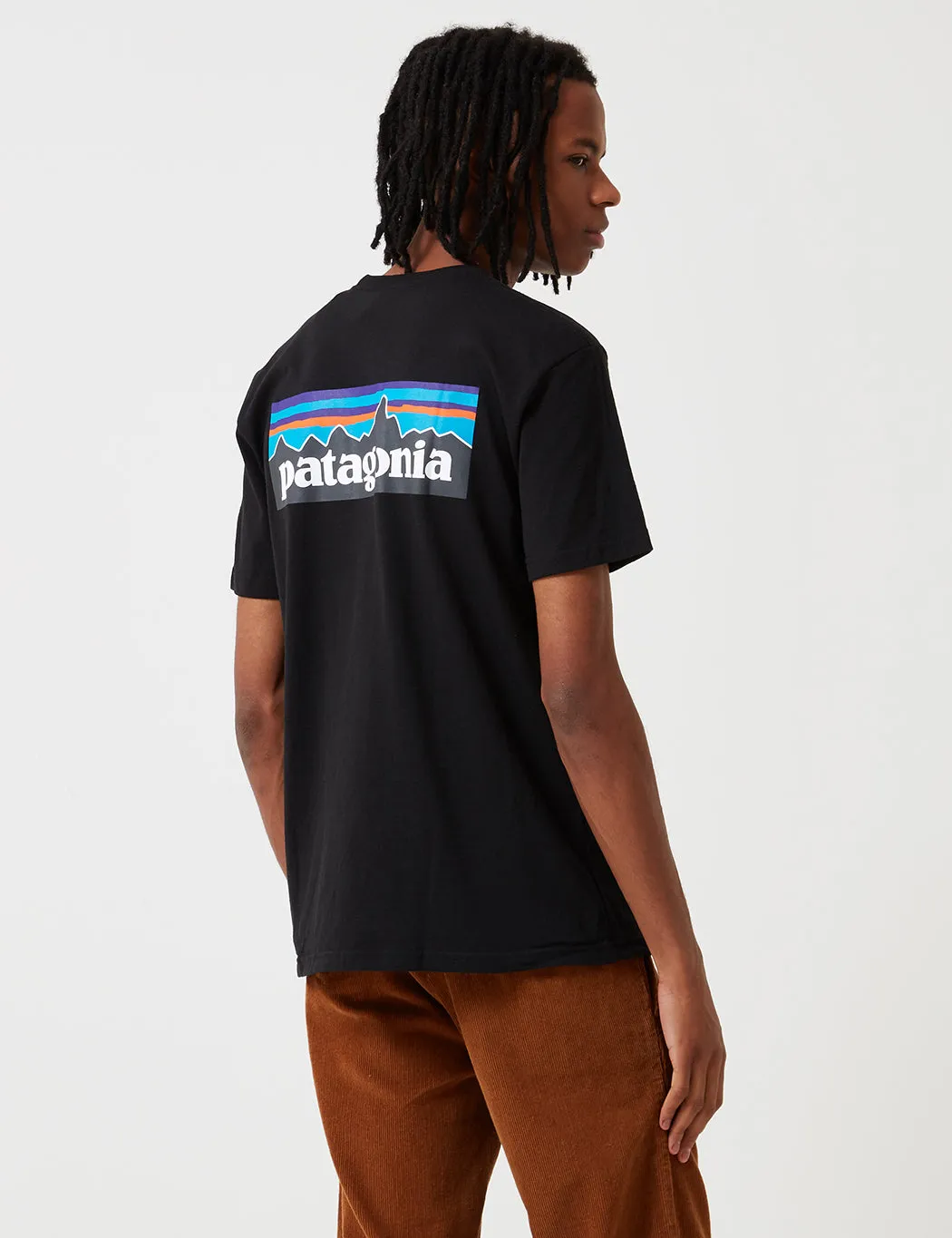 Final Few Patagonia P-6 Logo Responsibili-Tee T-Shirt - Black  Almost Gone!