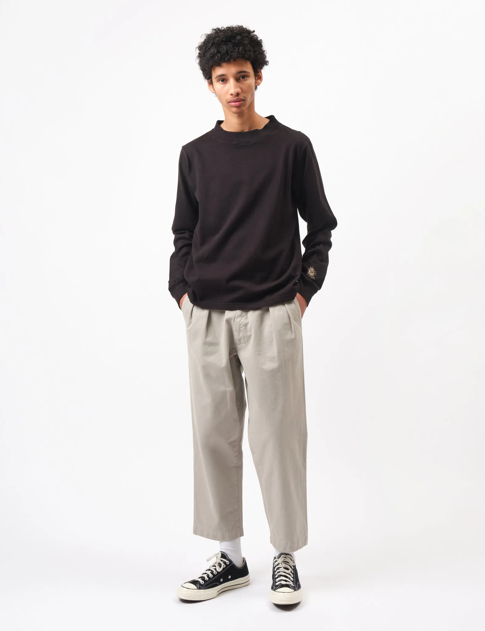 Flash Sale! Bhode Turtle Neck Long Sleeve Jersey 300gsm - Black  Almost Sold Out!