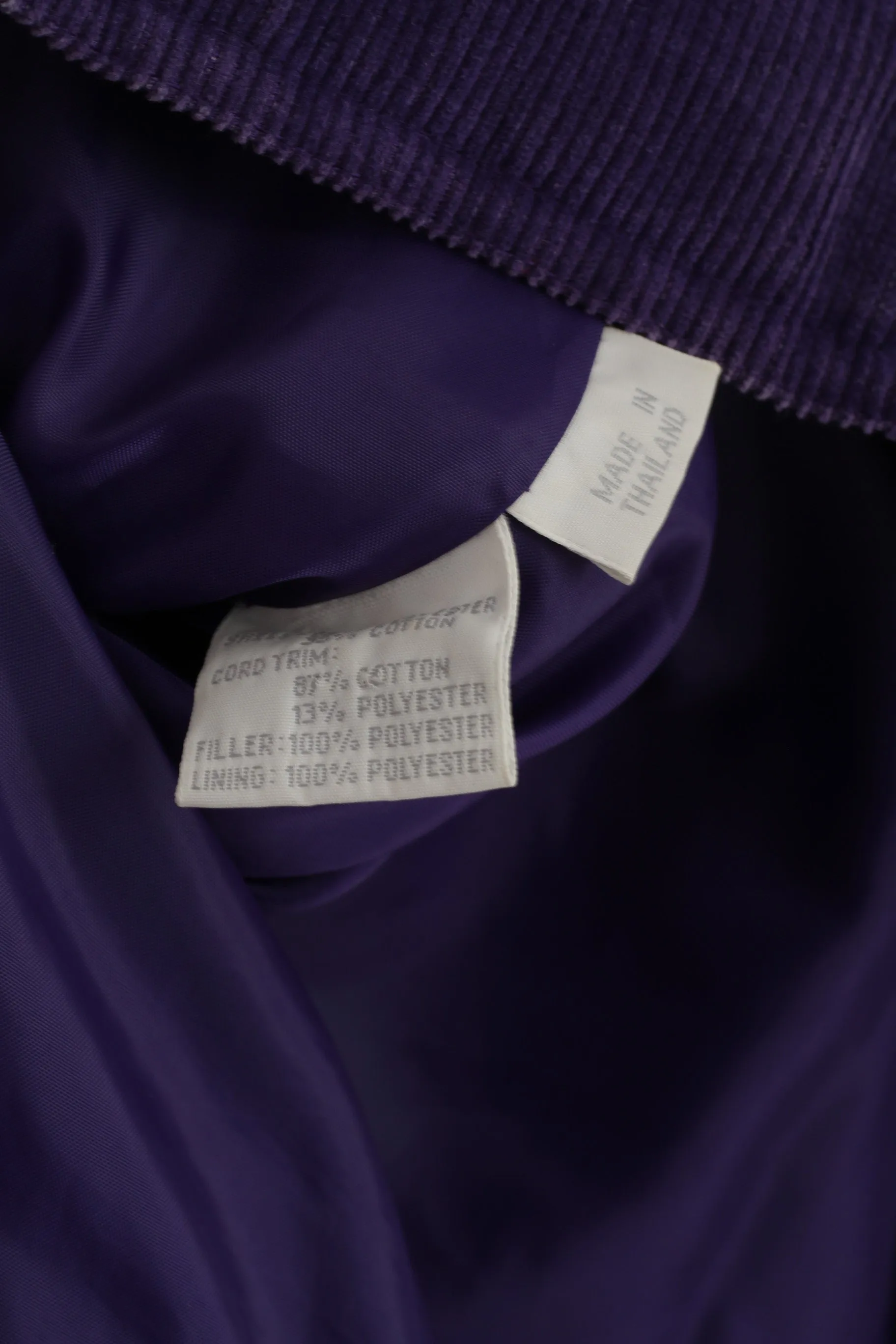 Four Seasons Of London Women 10 38 M Jacket Purple Cotton Padded Shoulder Pads Top