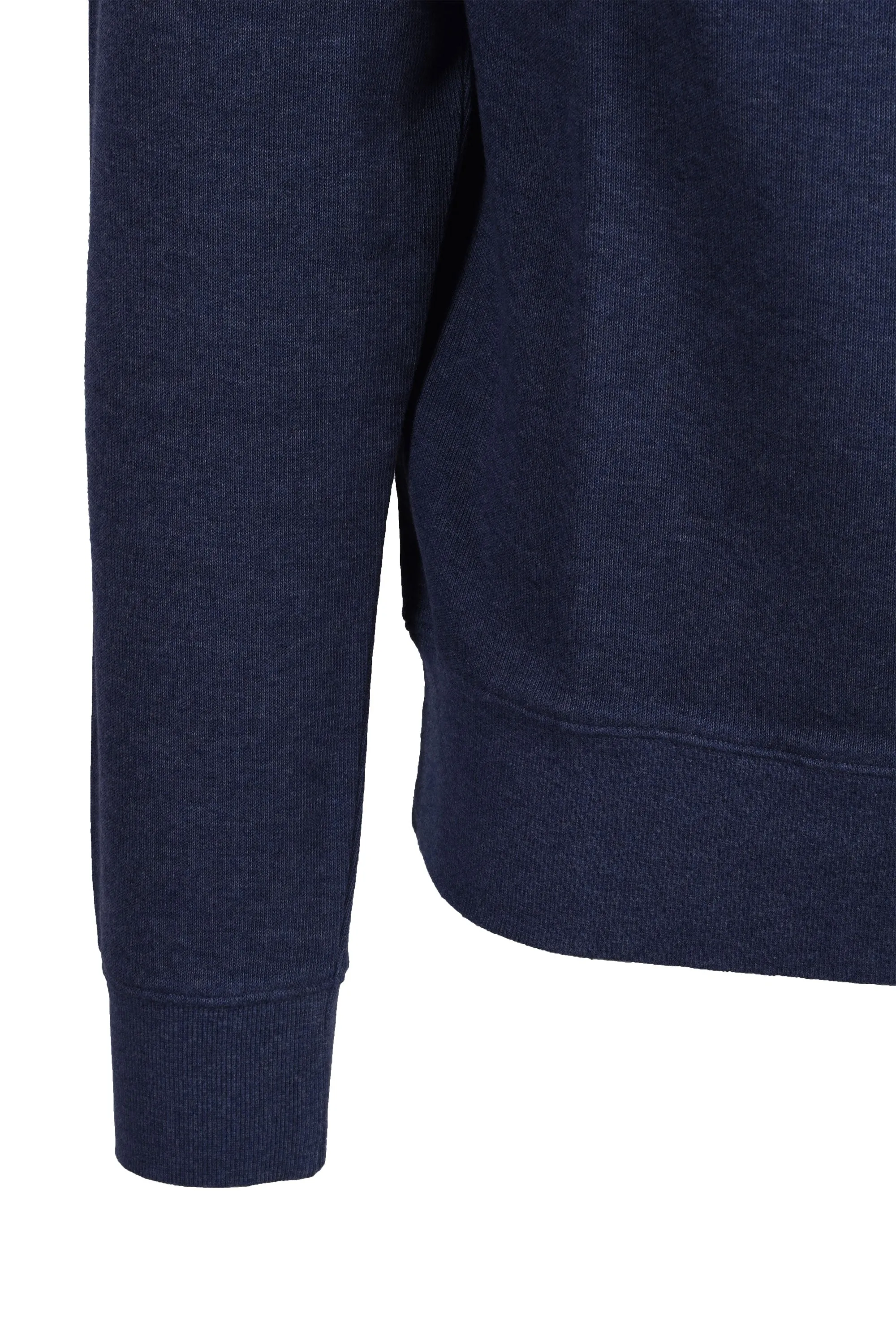 Gant D1.sacker Rib Half Zip Dark Jeans Blue Melange
