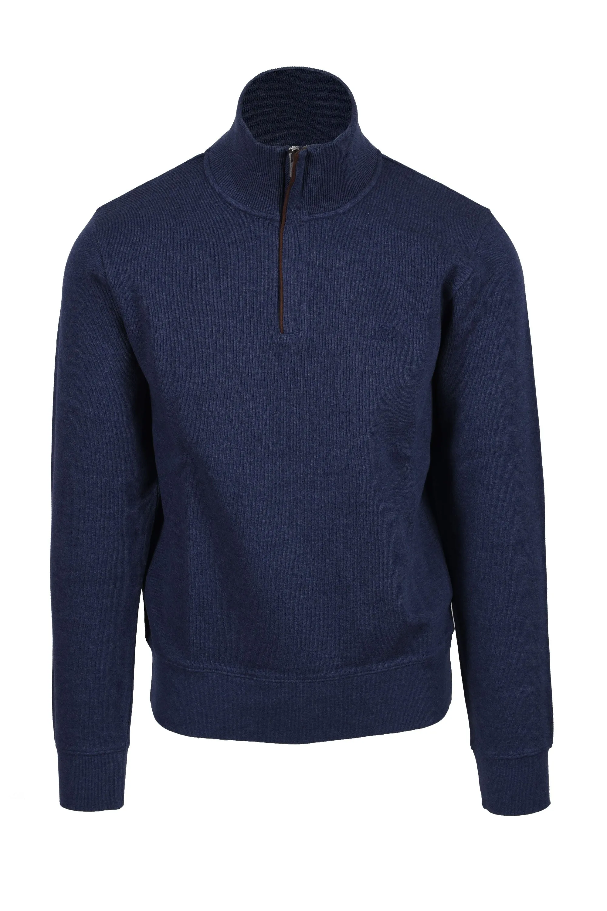 Gant D1.sacker Rib Half Zip Dark Jeans Blue Melange