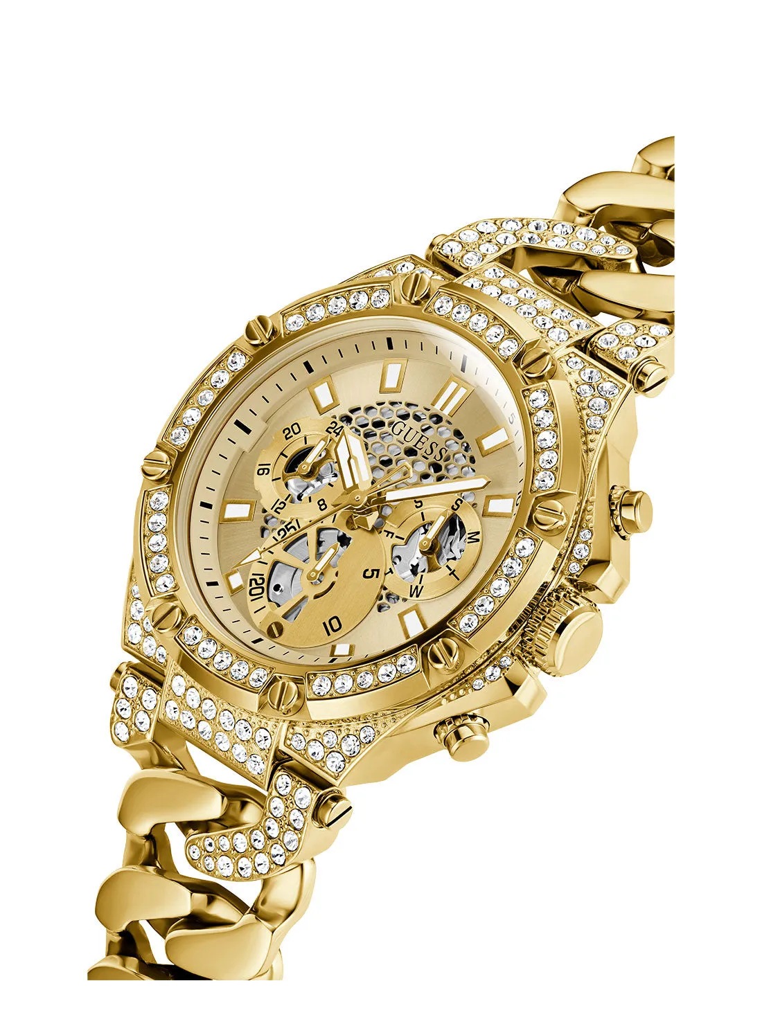 Gold Baron Glitz Watch Guess