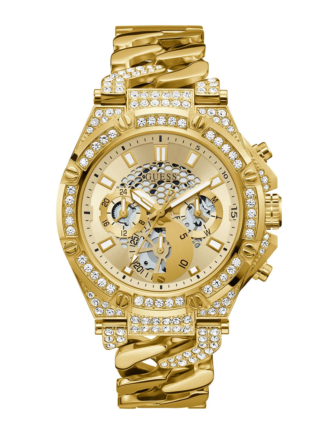 Gold Baron Glitz Watch Guess