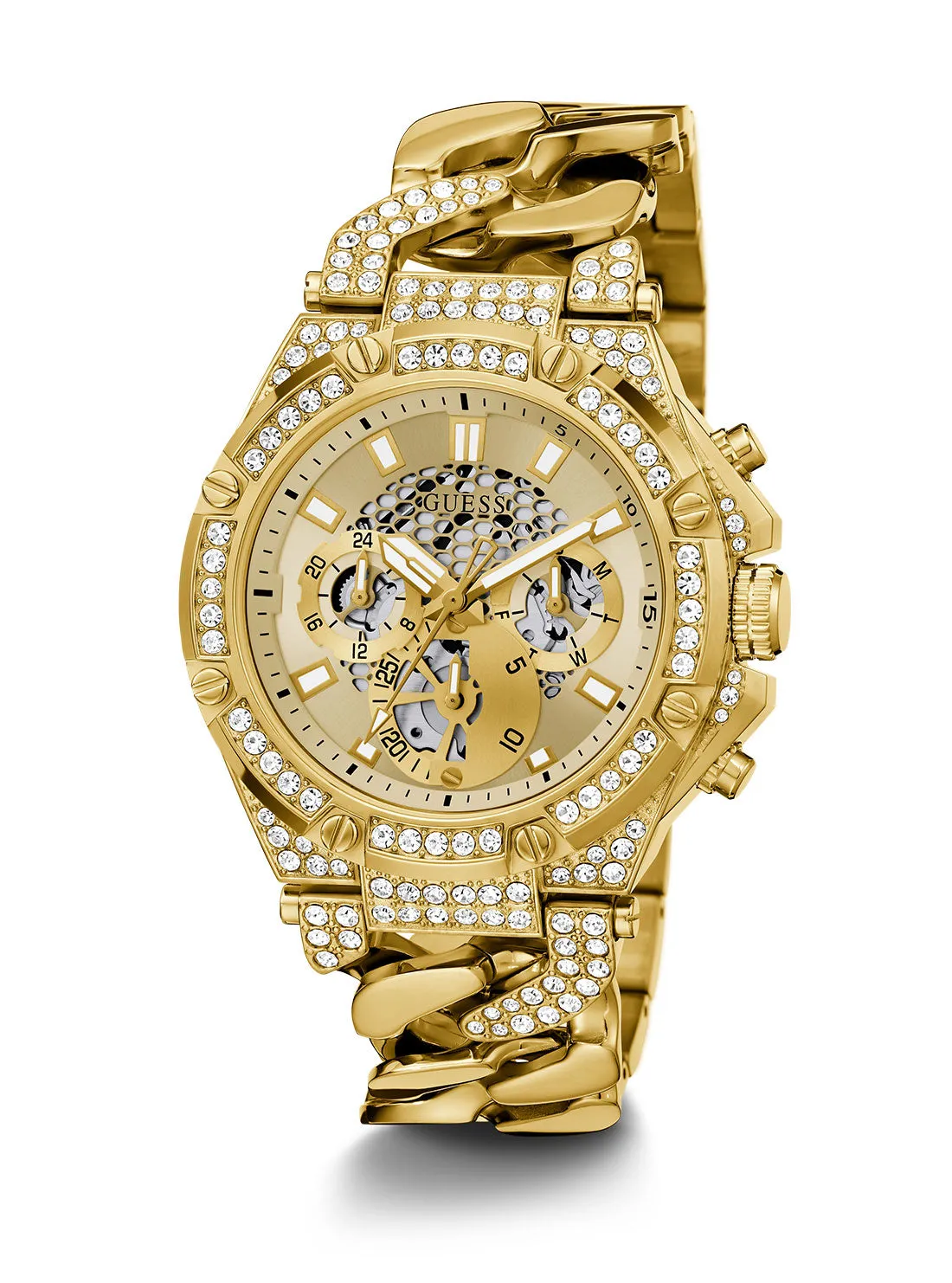 Gold Baron Glitz Watch Guess