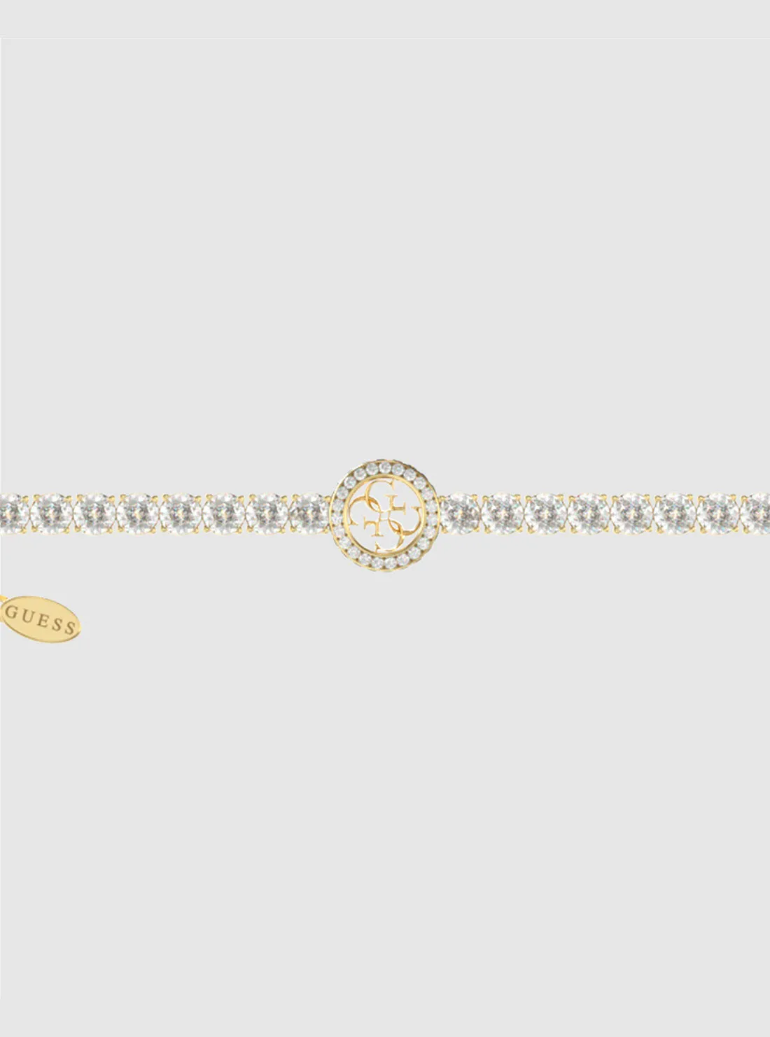 Gold Logo Tennis Bracelet Guess