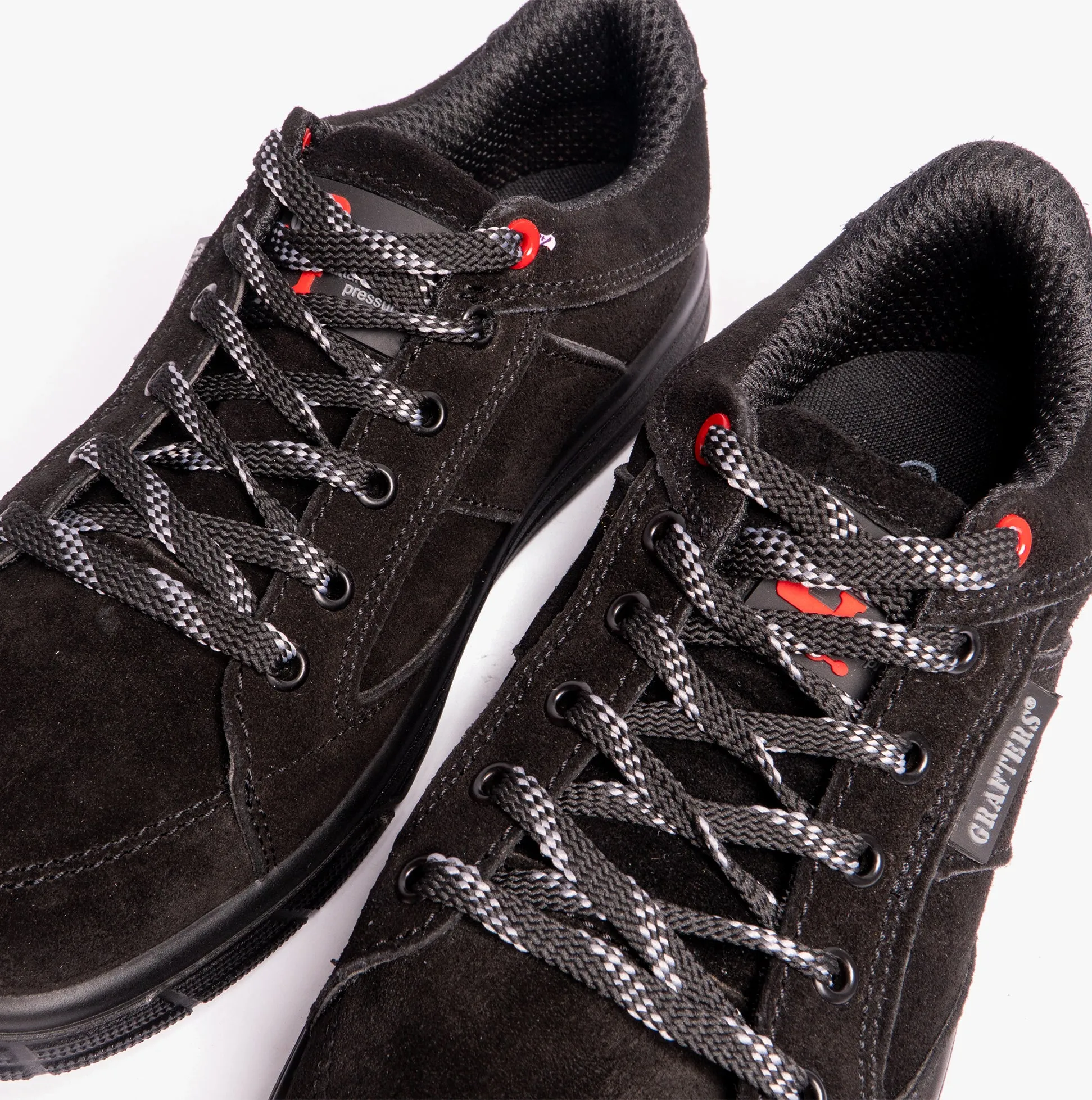 Grafters M9512AS Unisex Skate Safety Shoes Black