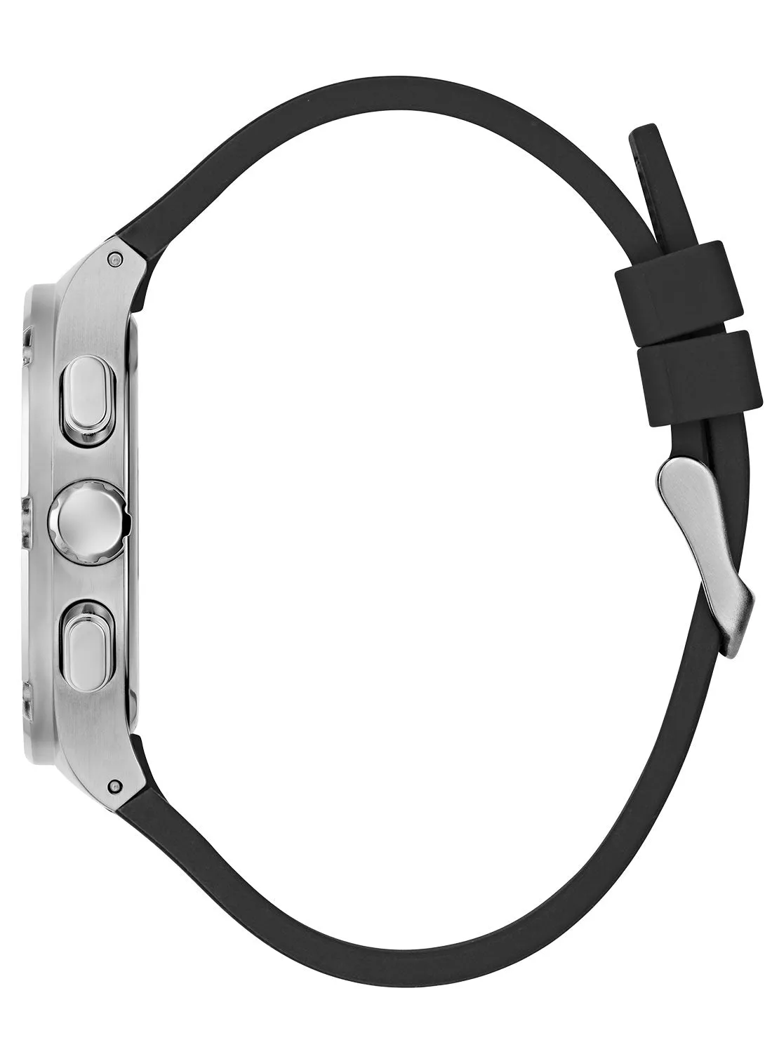 Gunmetal Headline Silicone Watch Guess