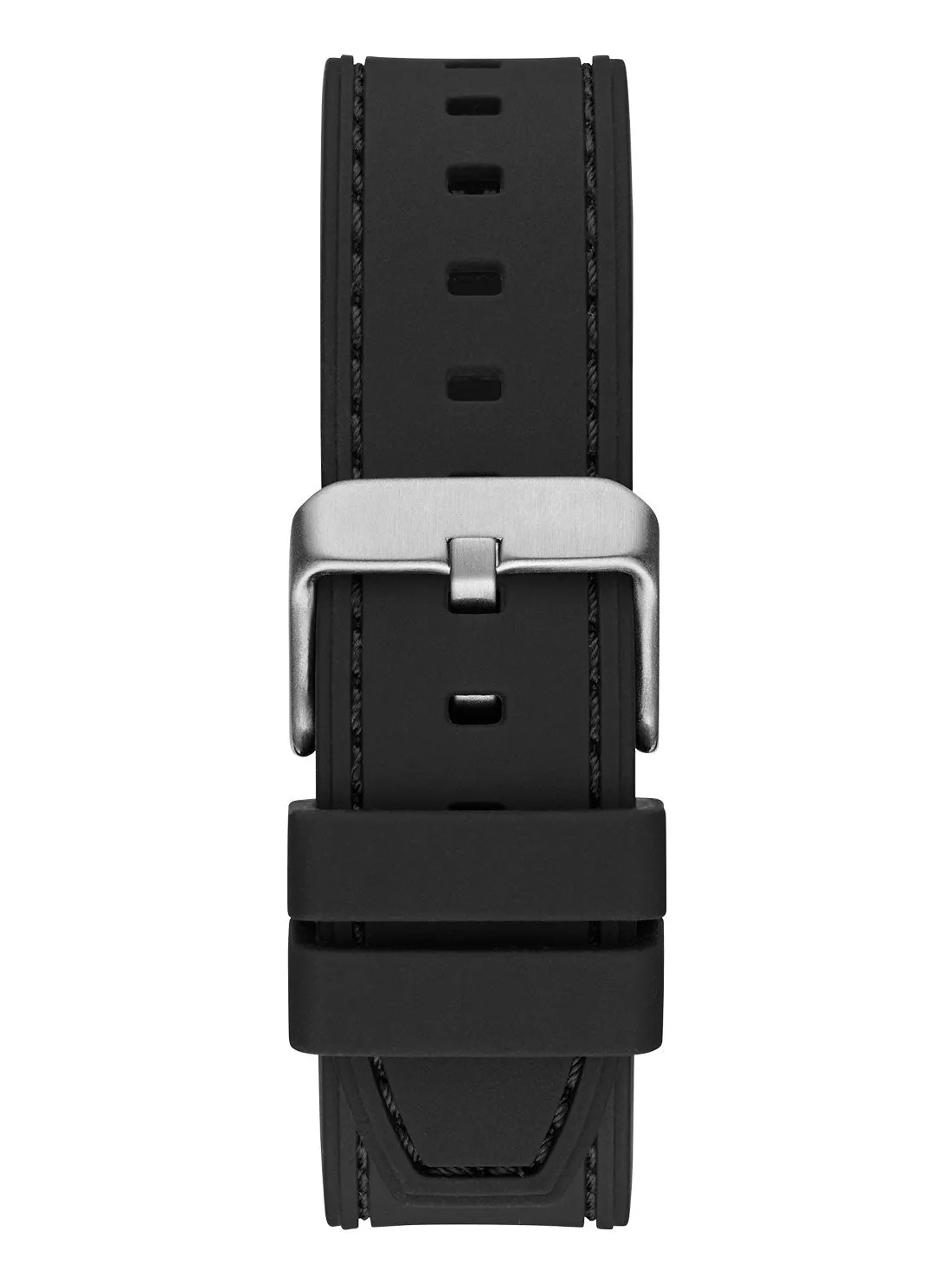 Gunmetal Headline Silicone Watch Guess