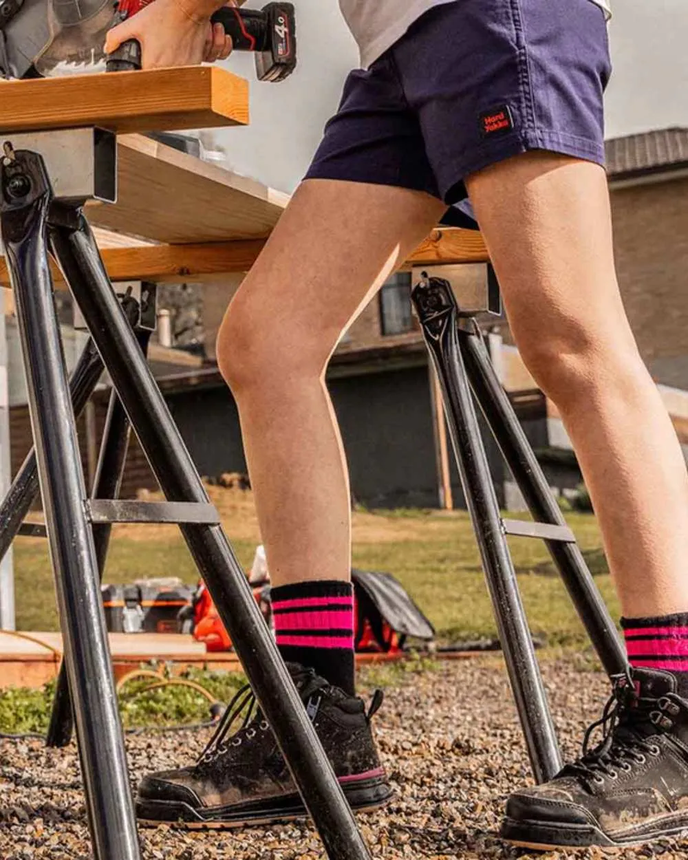 Hard Yakka Womens Crew Multi Pack Work Socks