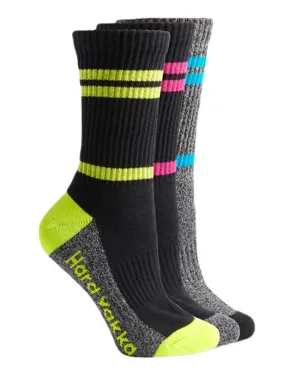 Hard Yakka Womens Crew Multi Pack Work Socks