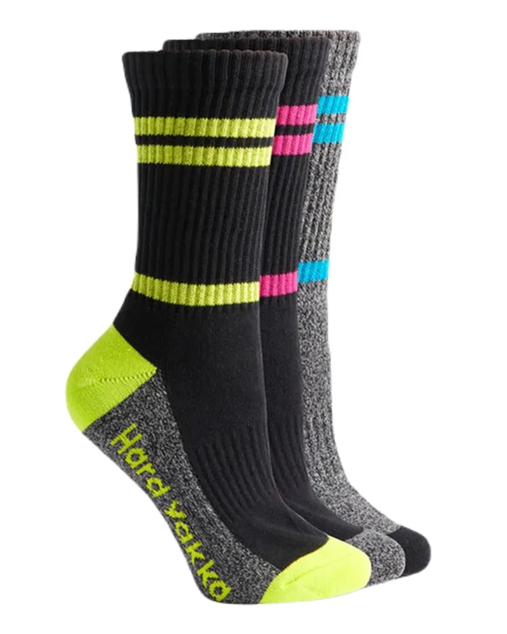 Hard Yakka Womens Crew Multi Pack Work Socks
