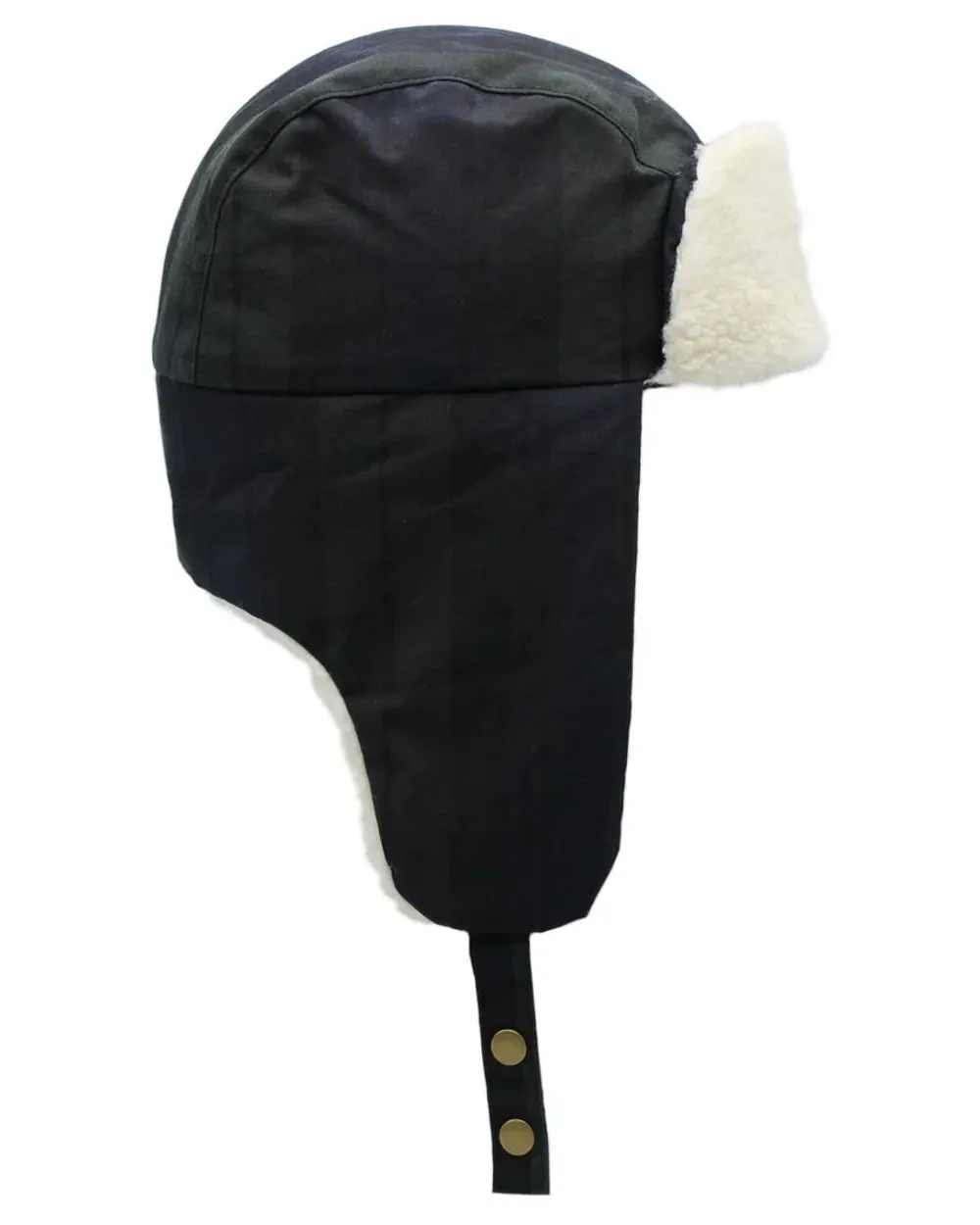 Heather Fraser Tartan Wax And Borg Trapper Hat