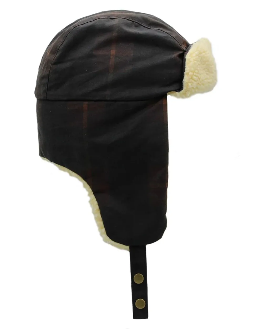 Heather Fraser Tartan Wax And Borg Trapper Hat
