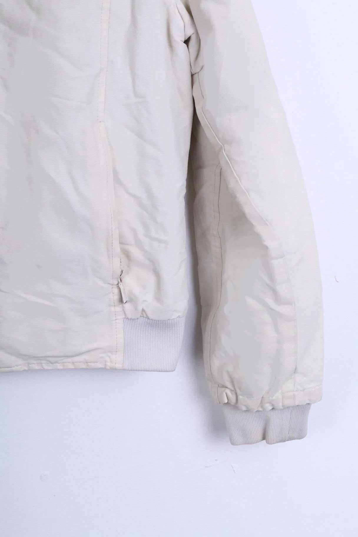 Henri Lloyd W63 Womens 3 M Jacket Ecru Cotton Nylon Winter Padded