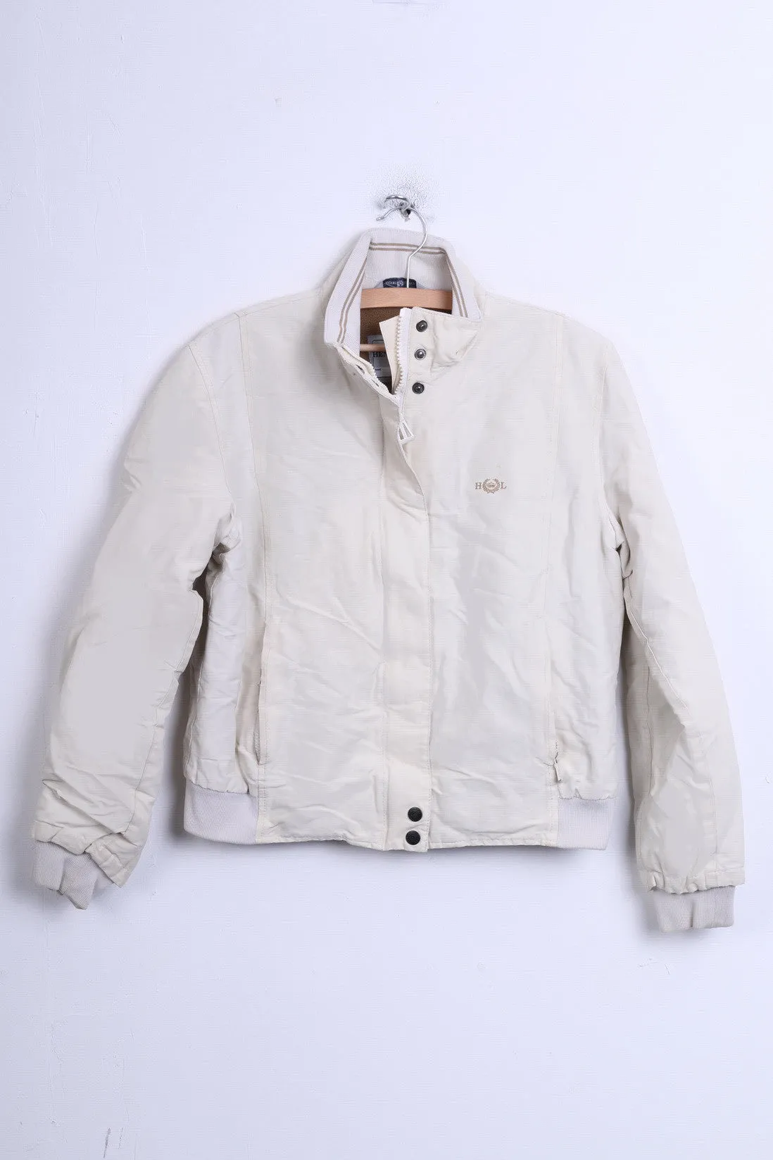 Henri Lloyd W63 Womens 3 M Jacket Ecru Cotton Nylon Winter Padded