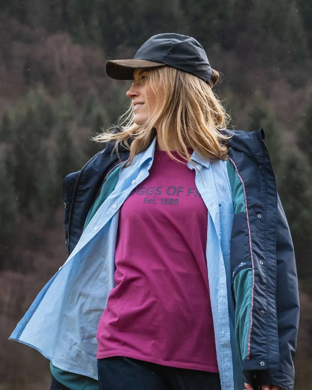 Hoggs of Fife Leather Peak Waxed Baseball Cap