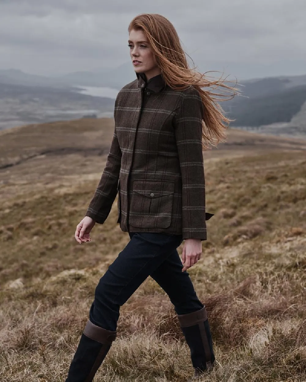 Hoggs of Fife Musselburgh Tweed Field Coat