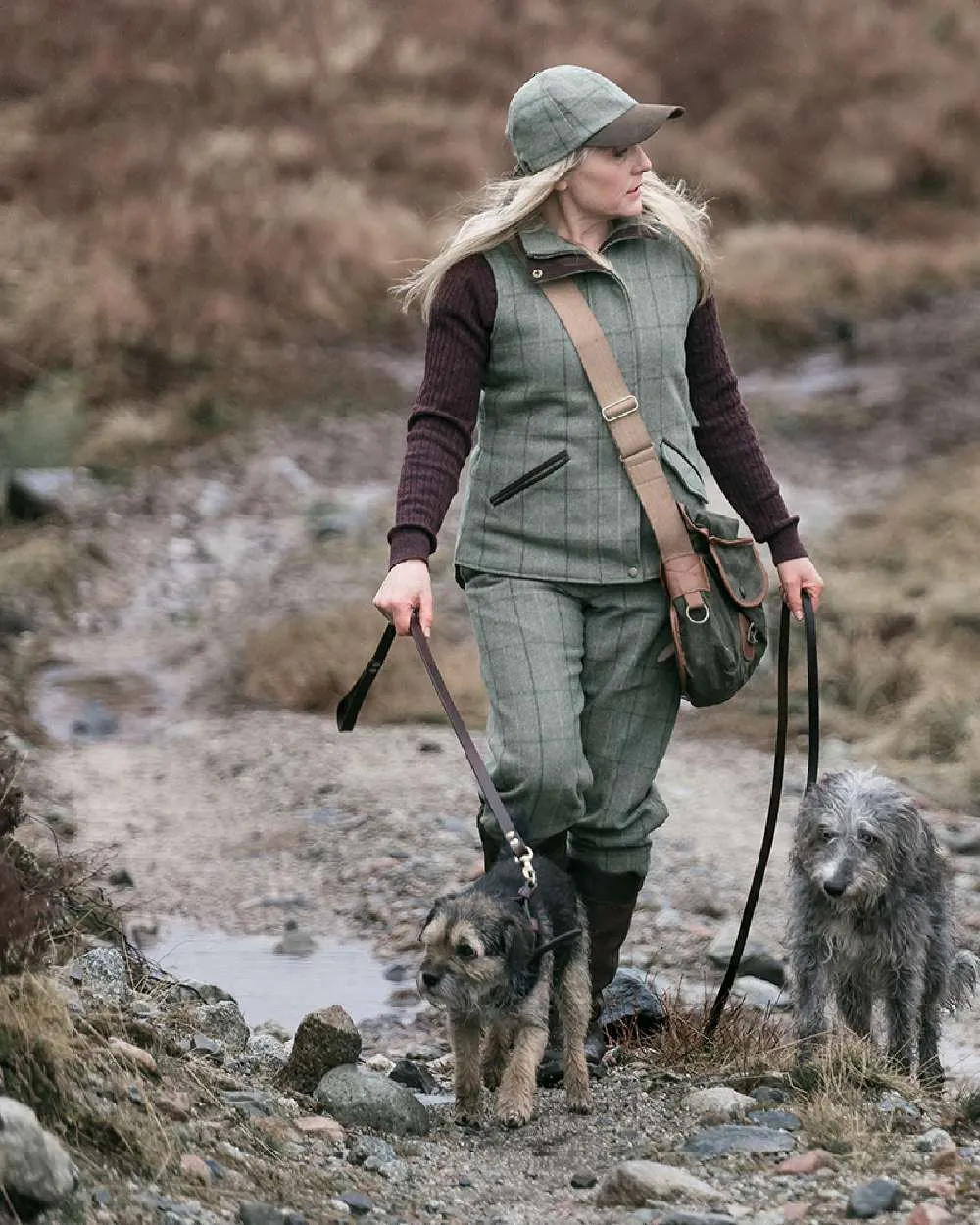 Hoggs of Fife Roslin Ladies Tweed Baseball Cap
