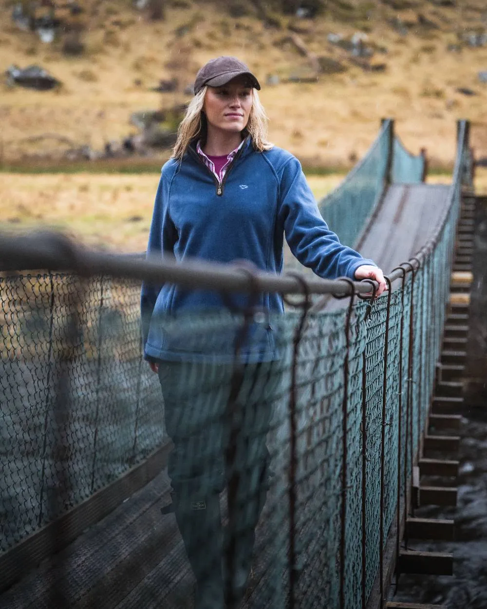 Hoggs of Fife Womens Stenton Quarter Zip Fleece