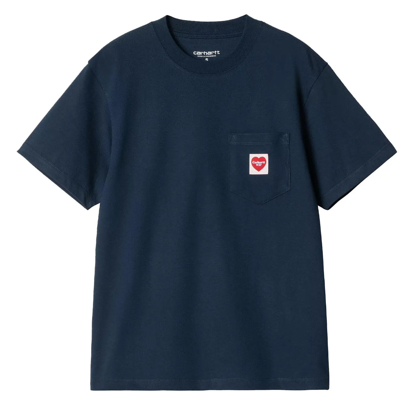 Hot Deal Carhartt WIP Womens S/S Pocket Heart T-Shirt Ink / Red  Today Only!