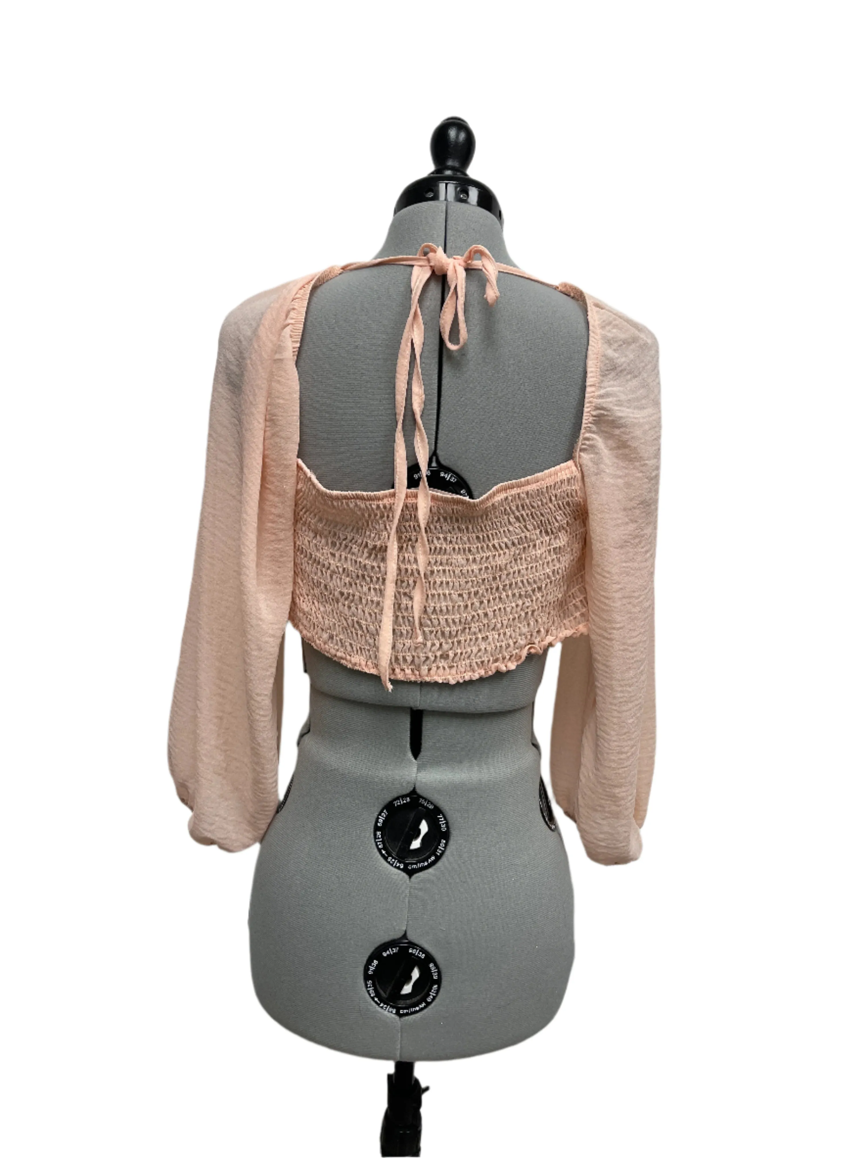 Hot Deal Womens Room Service Long Sleeve Blouse, Medium  Almost Gone!