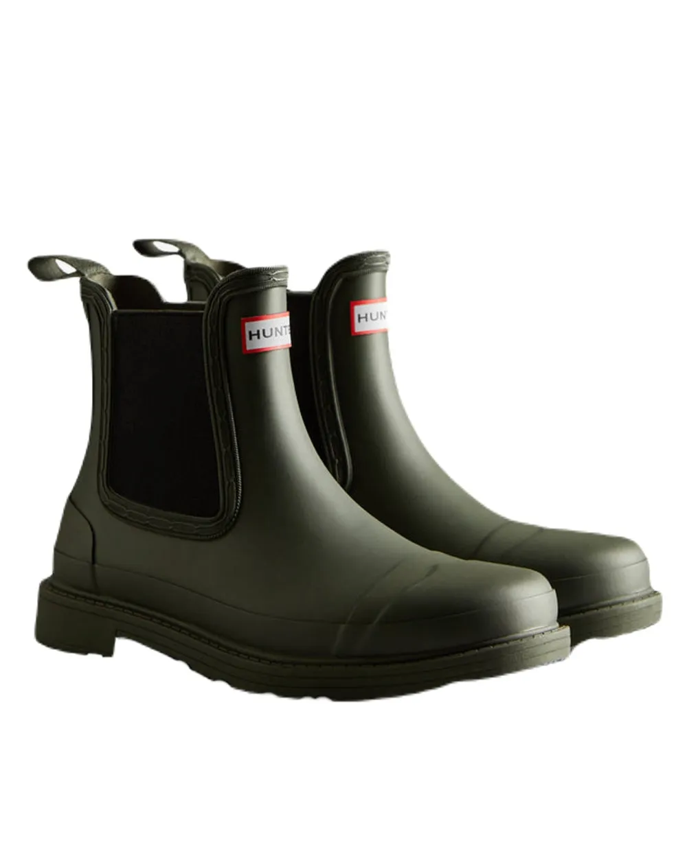 Hunter Womens Commando Chelsea Boots