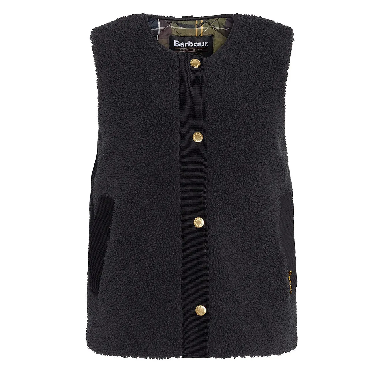 Insta-Worthy Barbour Womens Dulsie Liner Black / Classic  Limited Availability!