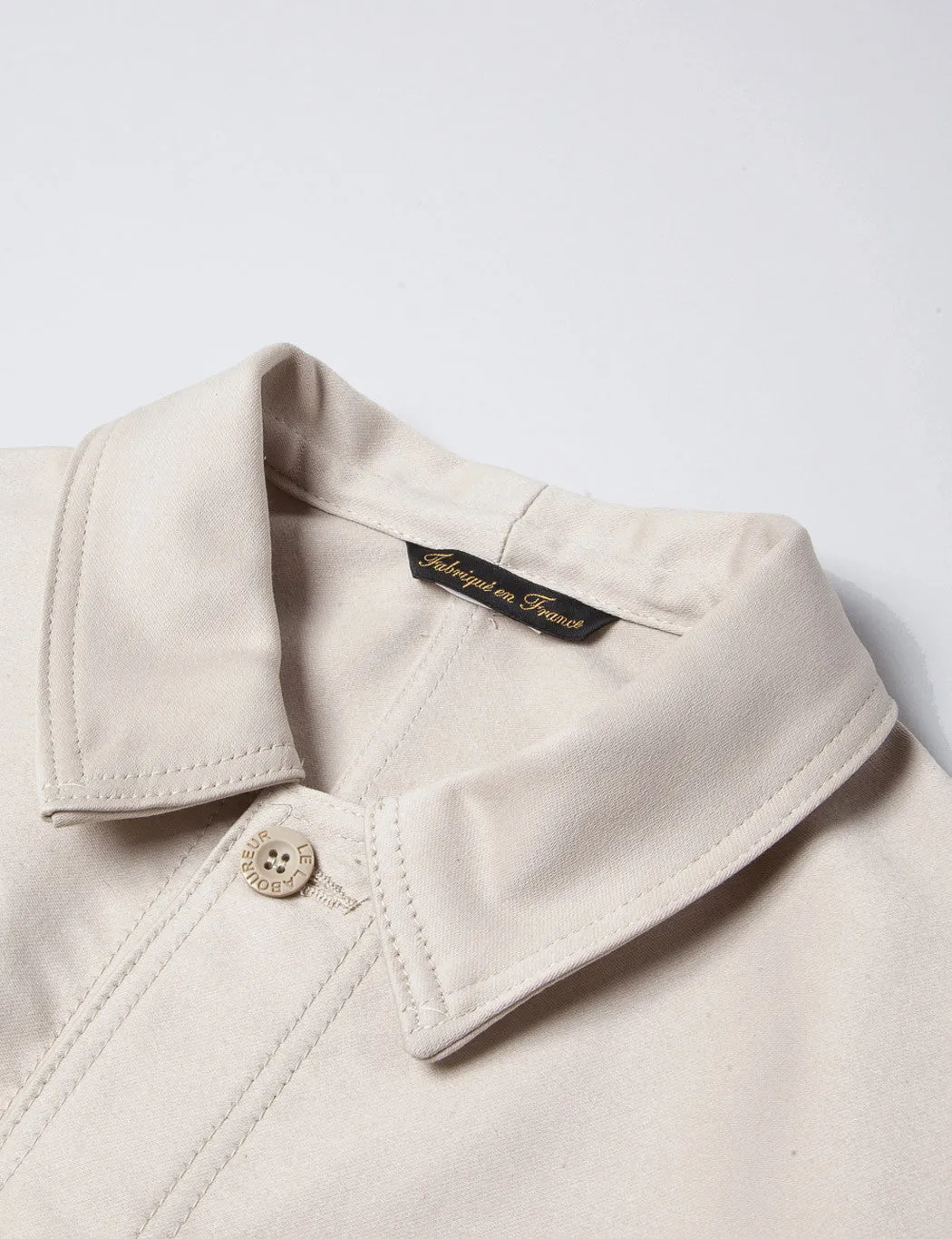 Insta-Worthy Le Laboureur Moleskin Work Jacket - Ecru  Limited Release!