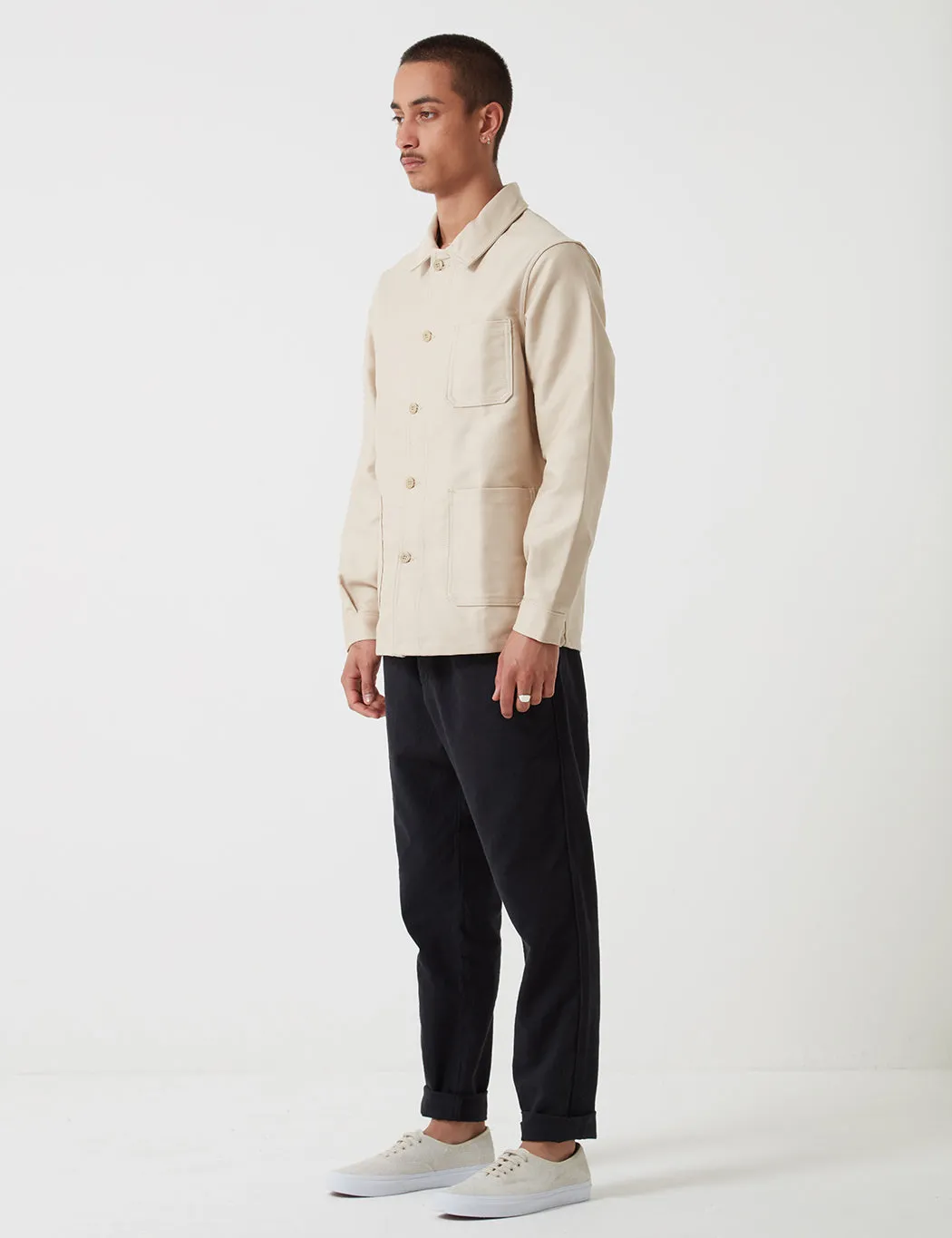 Insta-Worthy Le Laboureur Moleskin Work Jacket - Ecru  Limited Release!