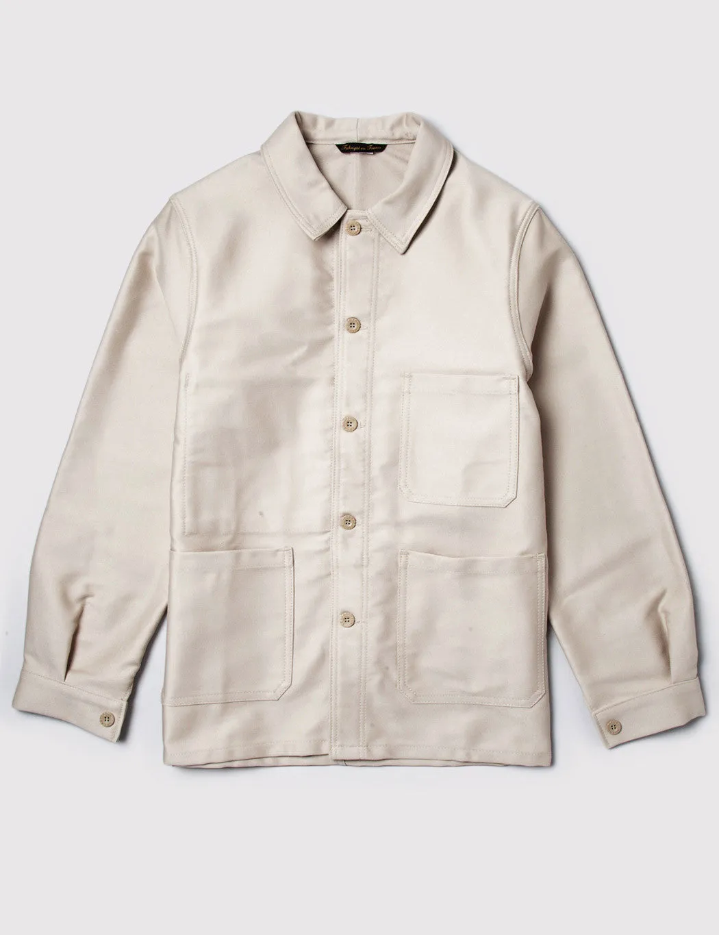 Insta-Worthy Le Laboureur Moleskin Work Jacket - Ecru  Limited Release!