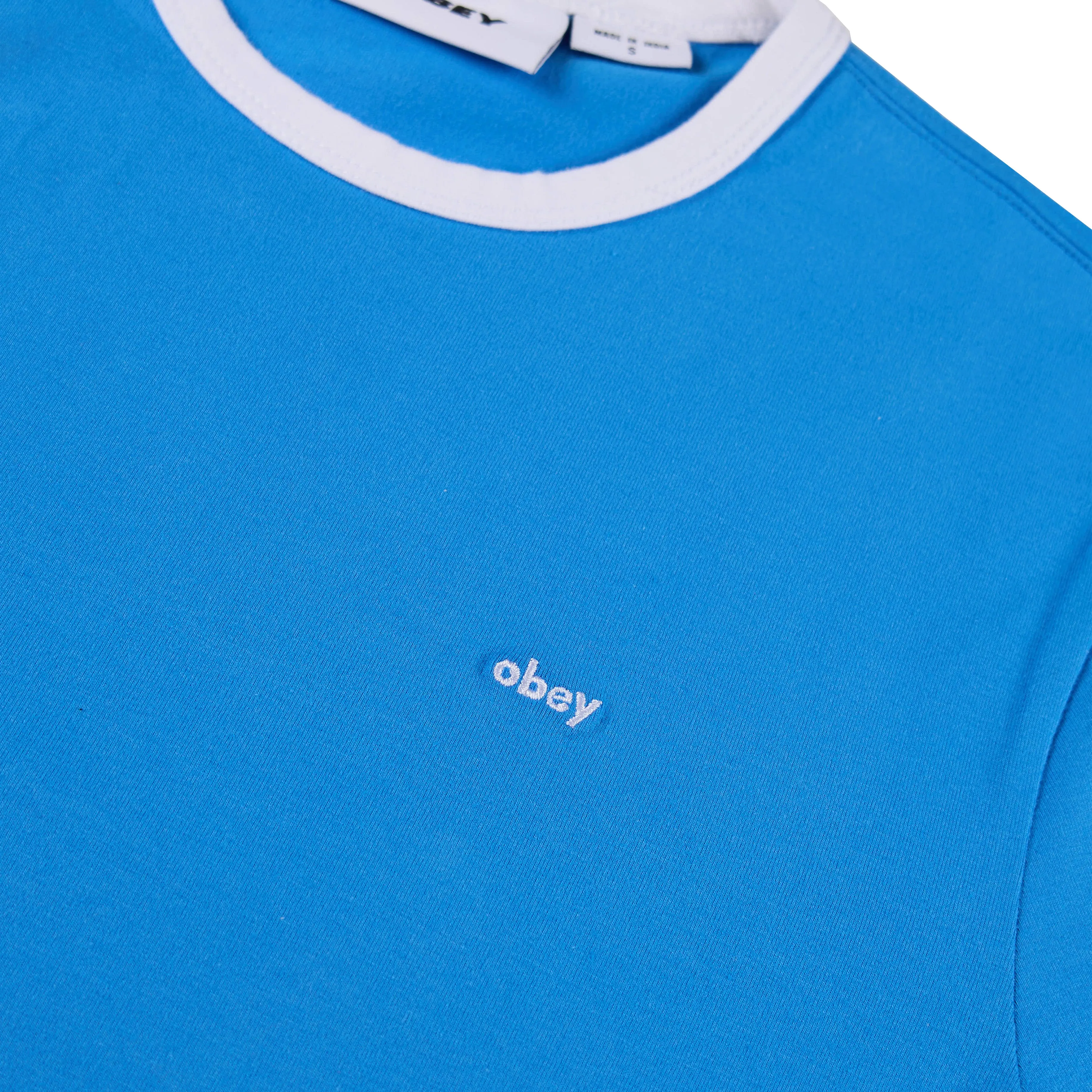 Insta-Worthy Obey Womens Tyler Ringer S/S Blue  Last Chance!