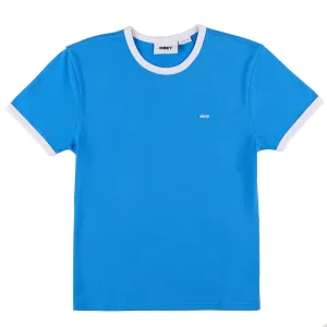 Insta-Worthy Obey Womens Tyler Ringer S/S Blue  Last Chance!