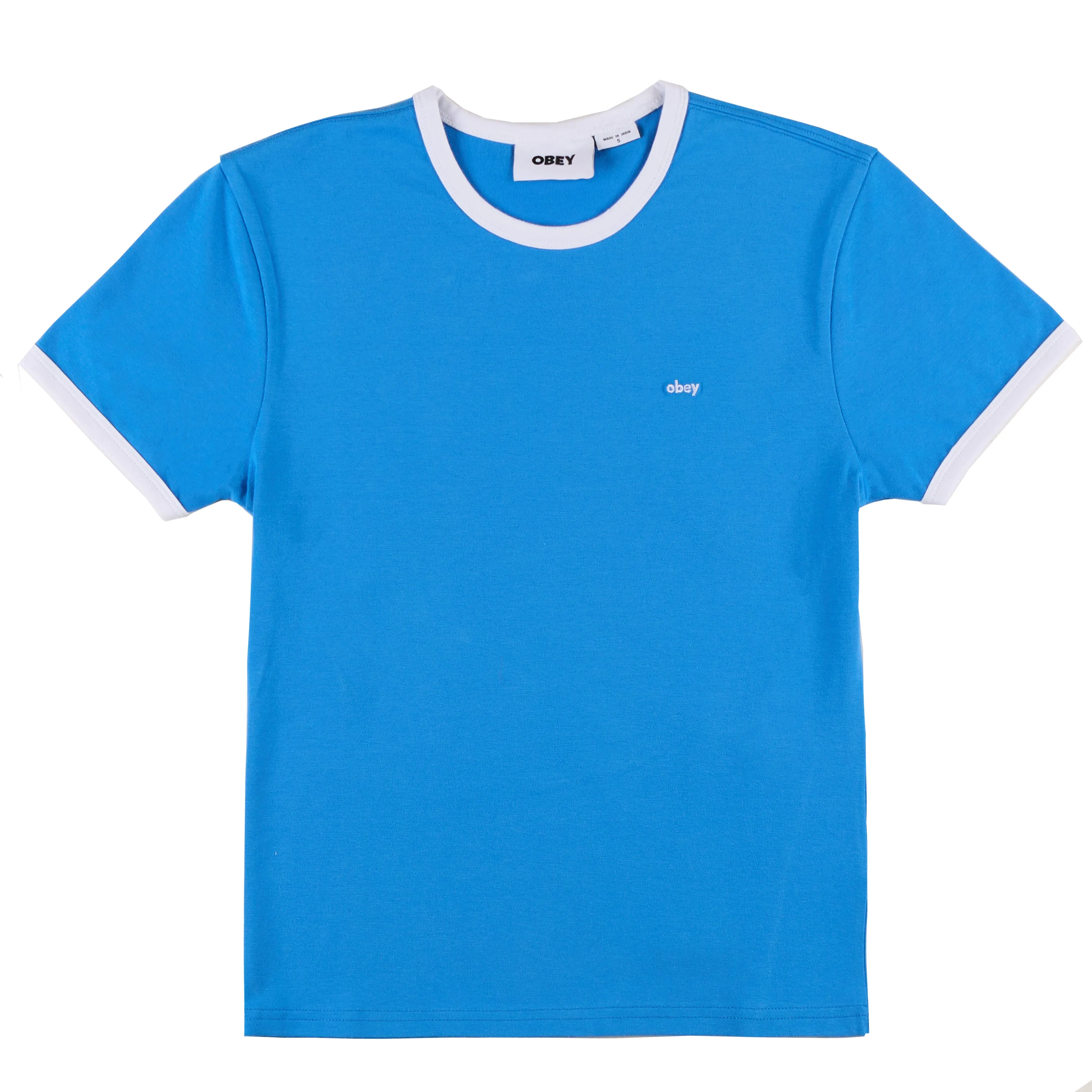 Insta-Worthy Obey Womens Tyler Ringer S/S Blue  Last Chance!