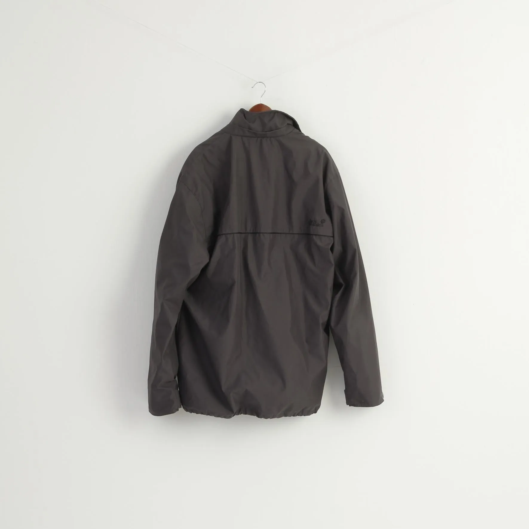 Jack Wolfskin Men 6XL Jacket Gray Outdoor 2in1 Fleece Inside Full Zipper Top