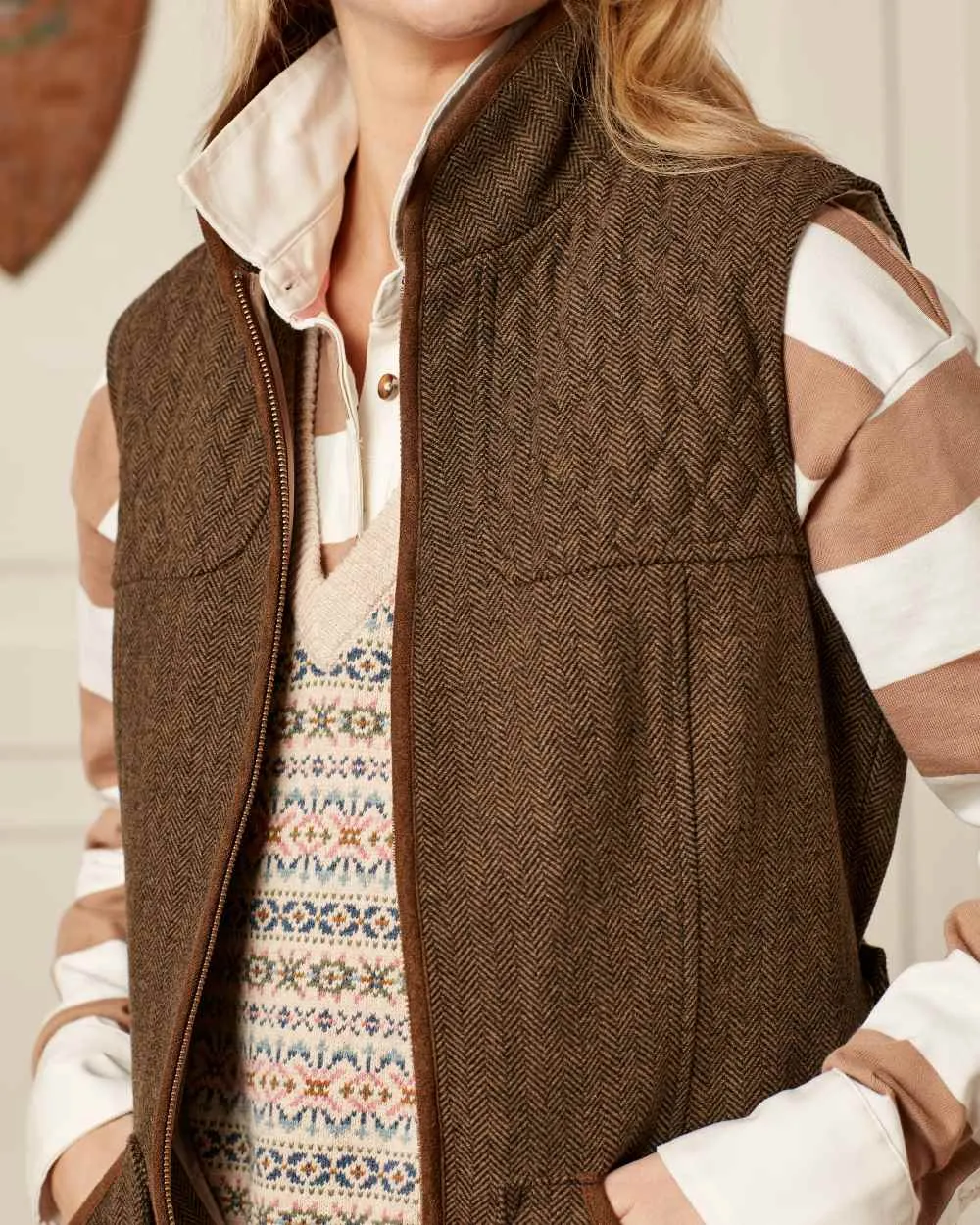 Joules Cawthorne Tweed Gilet