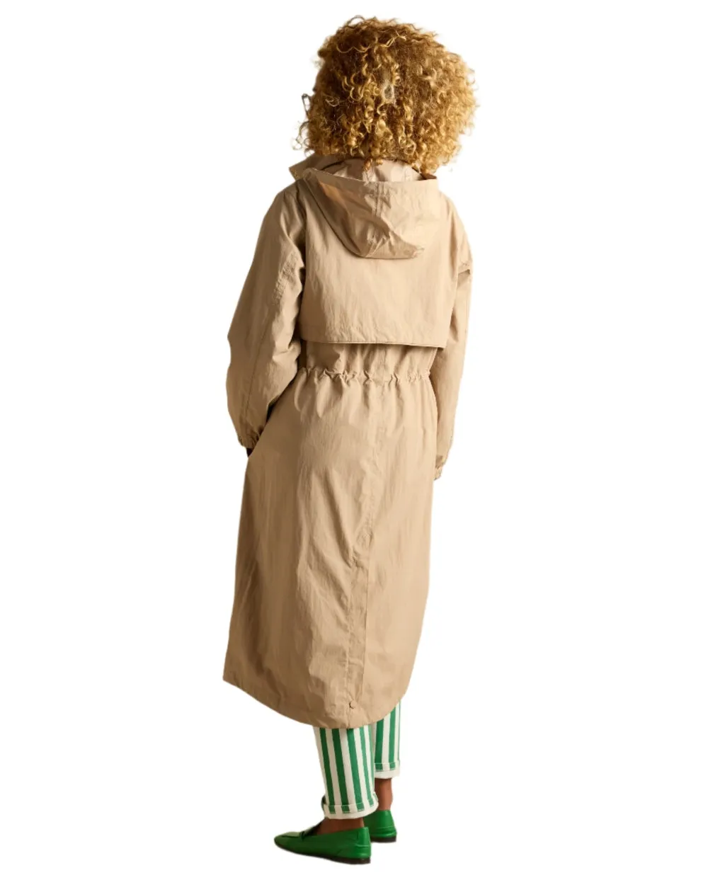Joules Womens Hensley Waterproof Longline Coat with Packable Hood