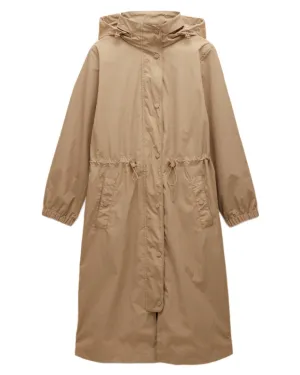 Joules Womens Hensley Waterproof Longline Coat with Packable Hood