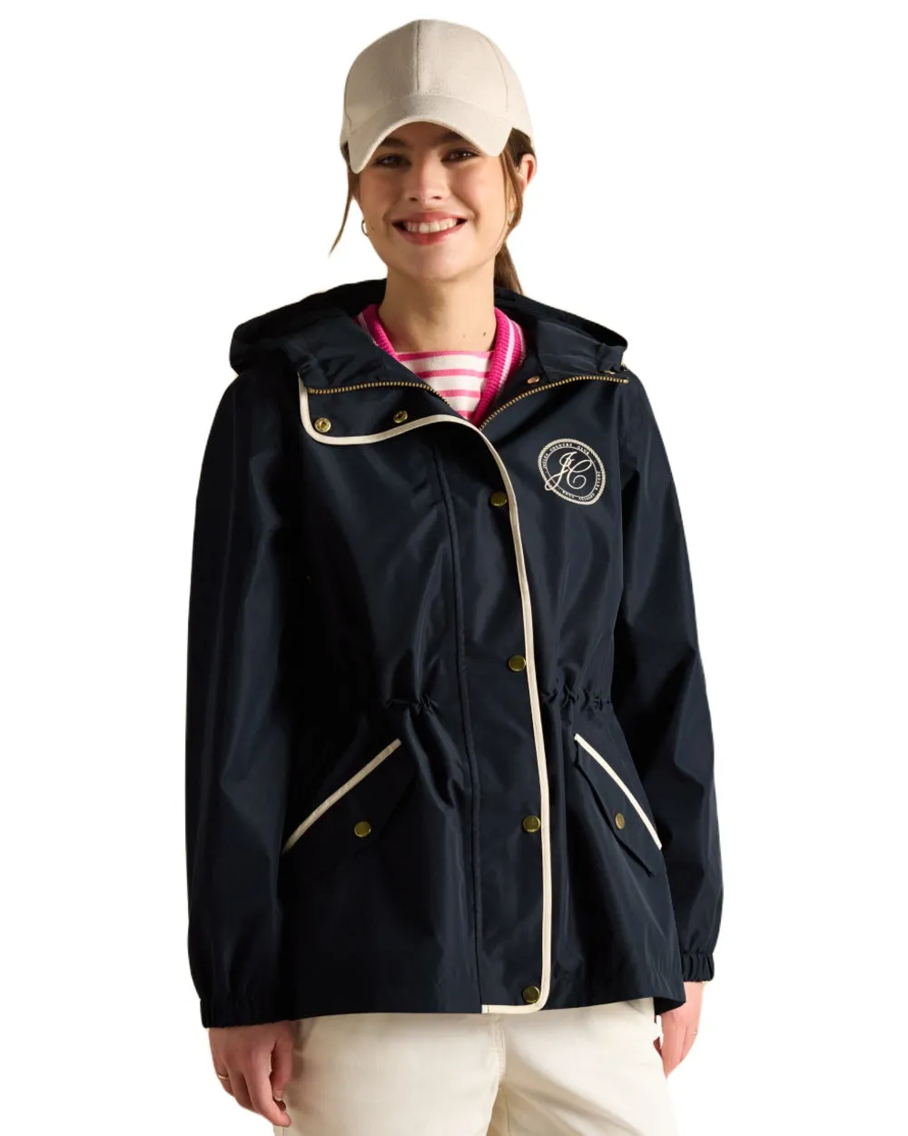 Joules Womens Holt Short Packable Raincoat
