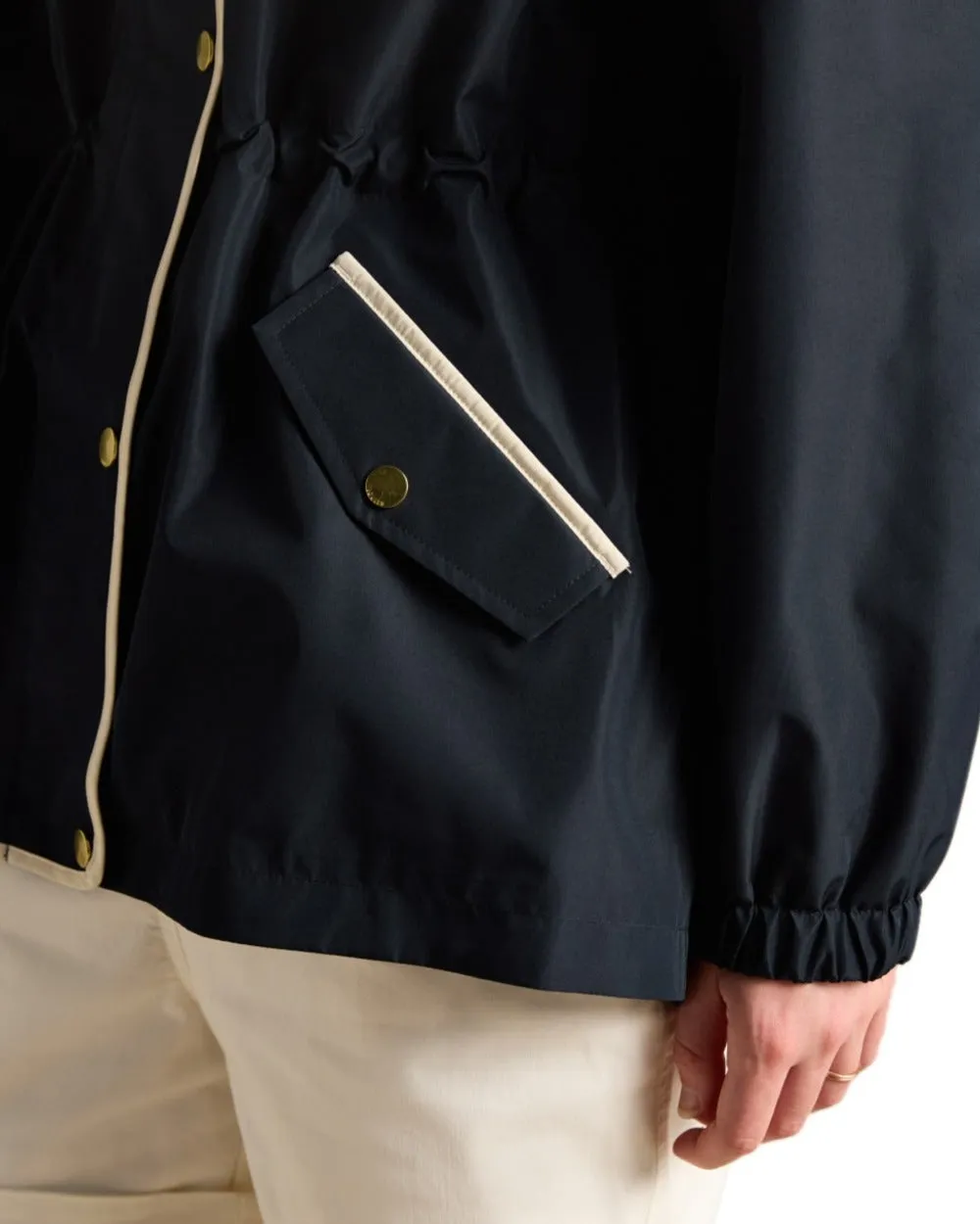 Joules Womens Holt Short Packable Raincoat