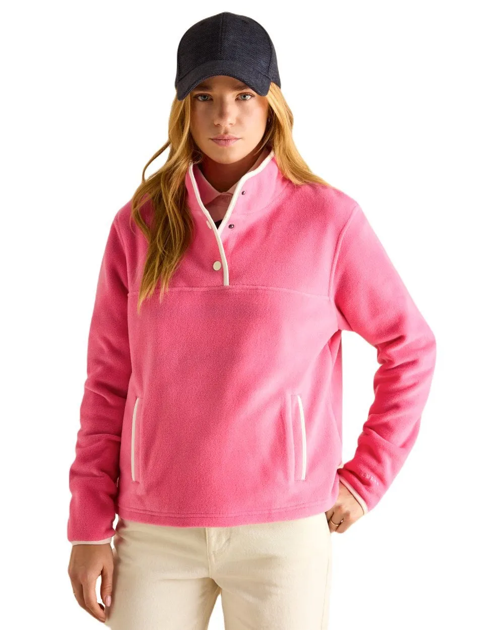 Joules Womens Lulworth Funnel Neck Fleece Jacket