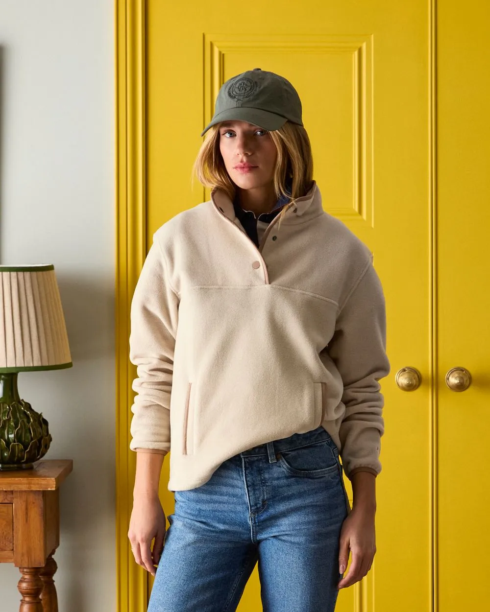 Joules Womens Lulworth Funnel Neck Fleece Jacket
