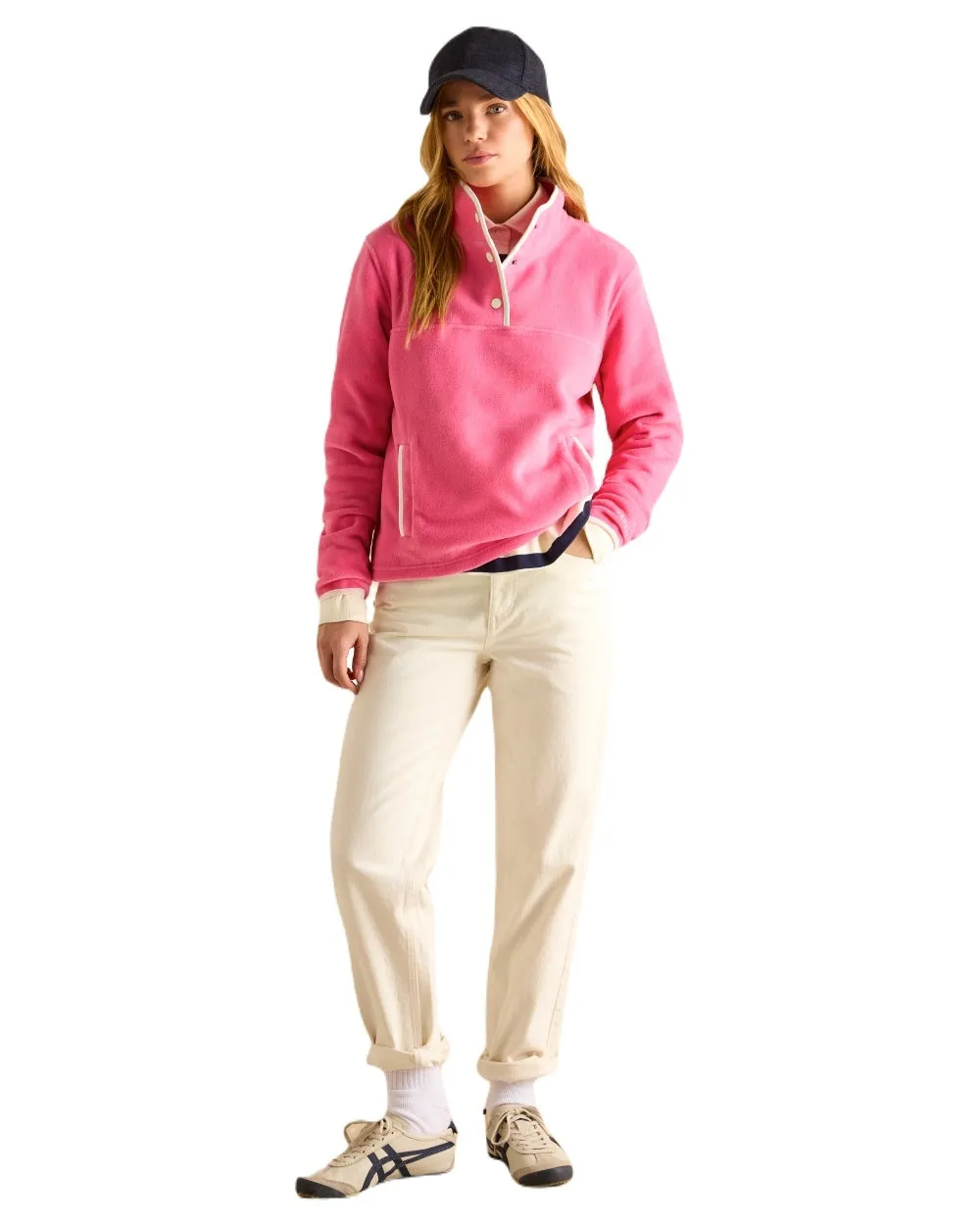 Joules Womens Lulworth Funnel Neck Fleece Jacket