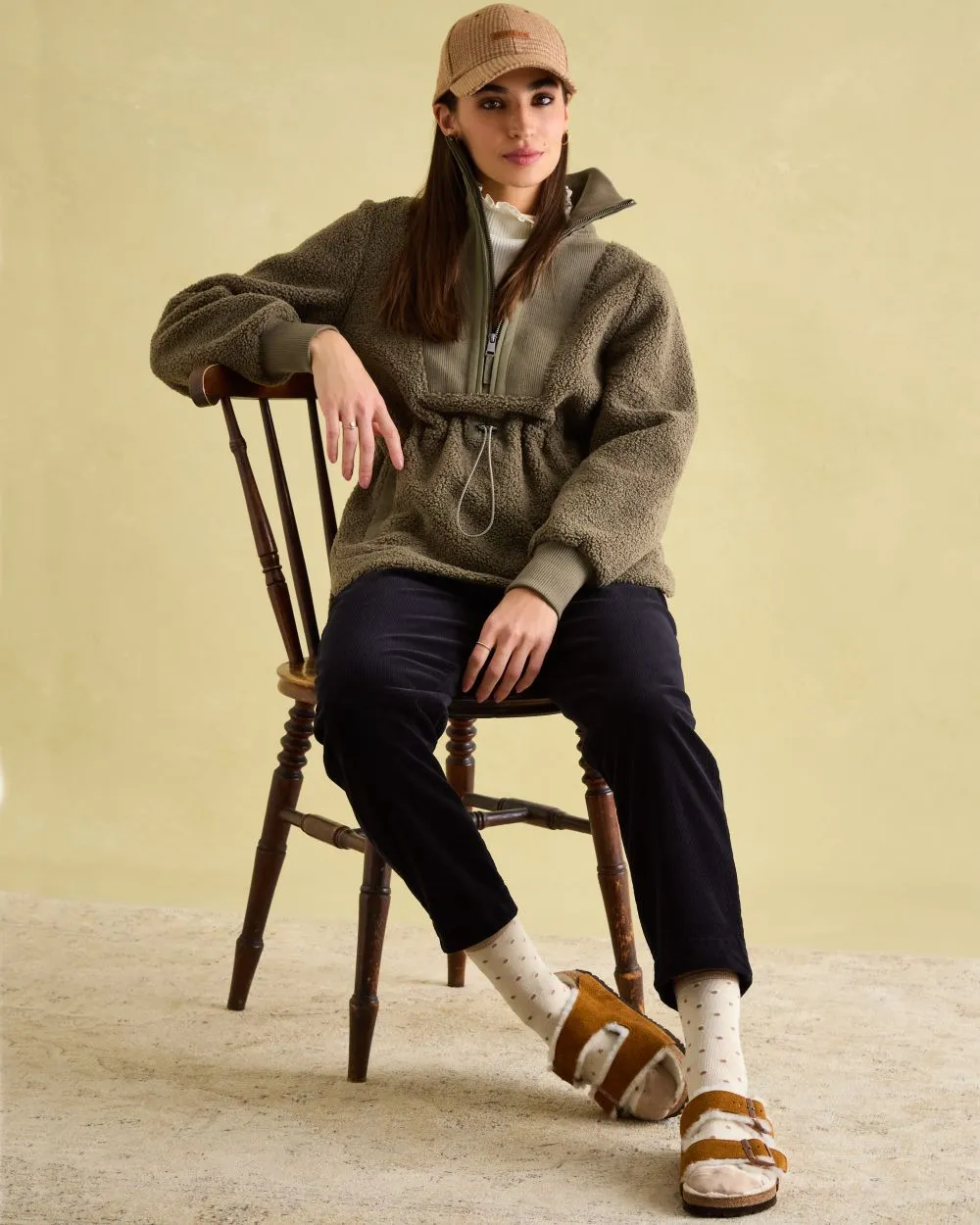 Joules Womens Thurleston Borg Fleece Jacket