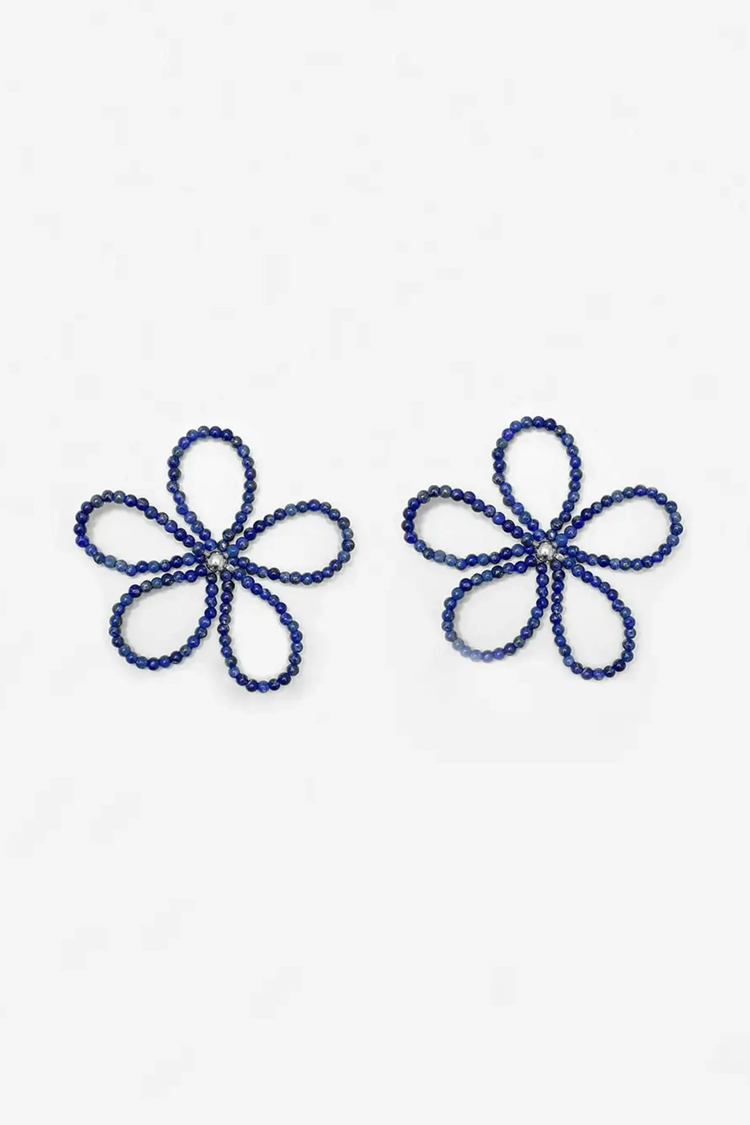 Large Bloom Earrings (Lapis)