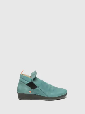 LightGreen Wedge Ankle Boots
