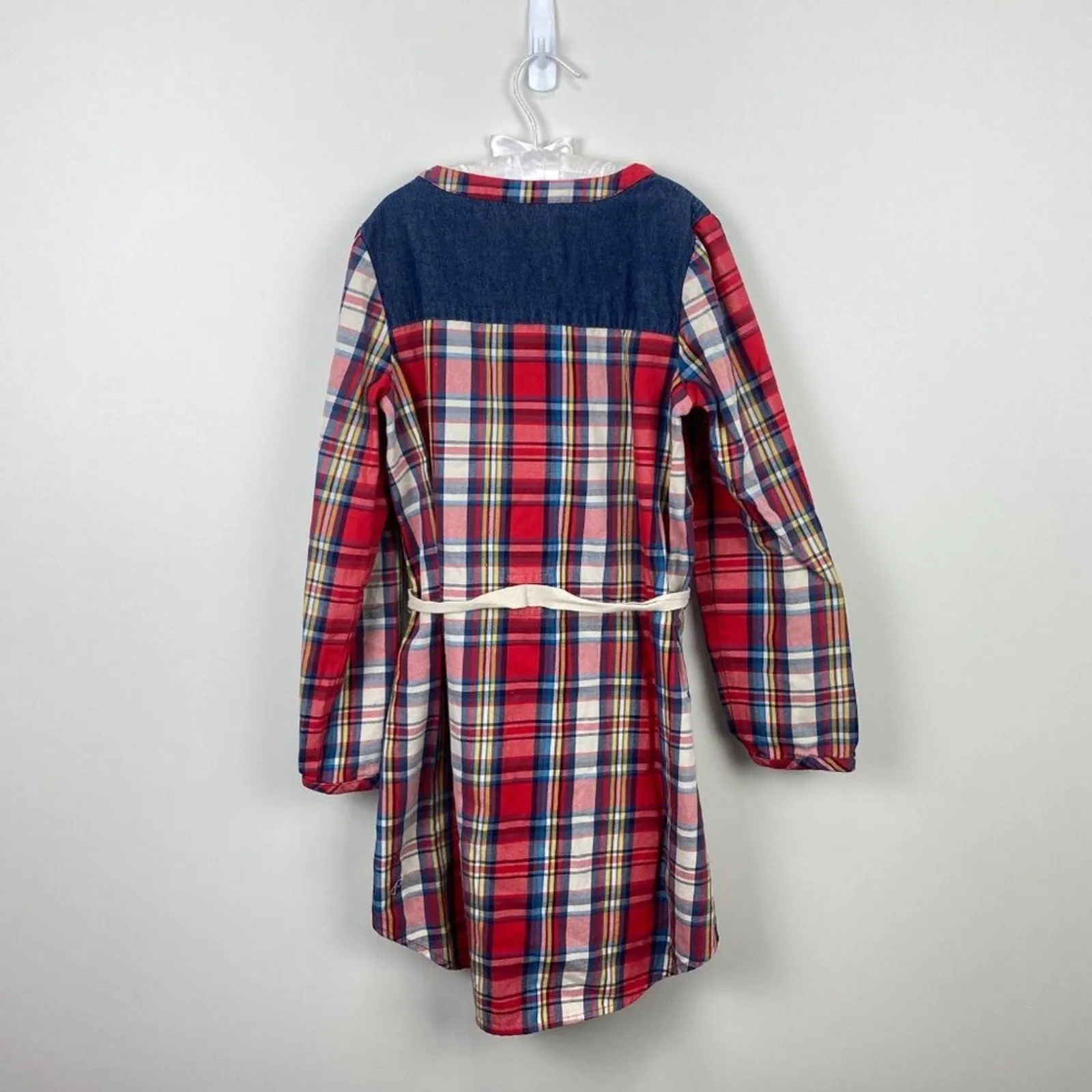 Limited Edition Hanna Andersson Girls Plaid Shirt Dress 130 cm  Going Fast!