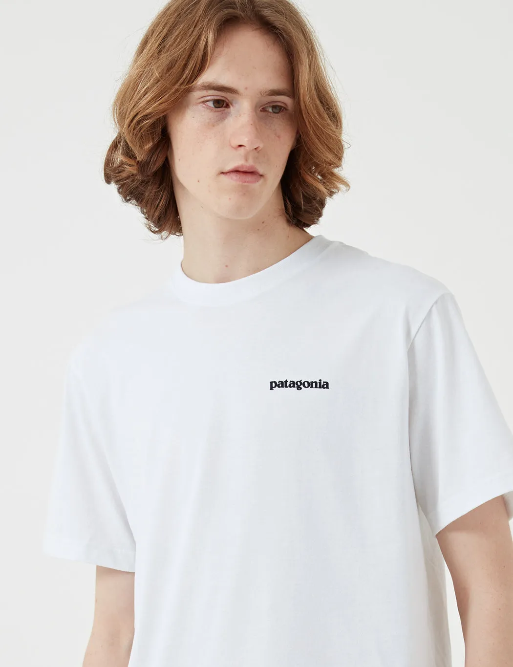 Limited Edition Patagonia P-6 Logo Responsibili-Tee T-Shirt - White  Dont Miss Out!