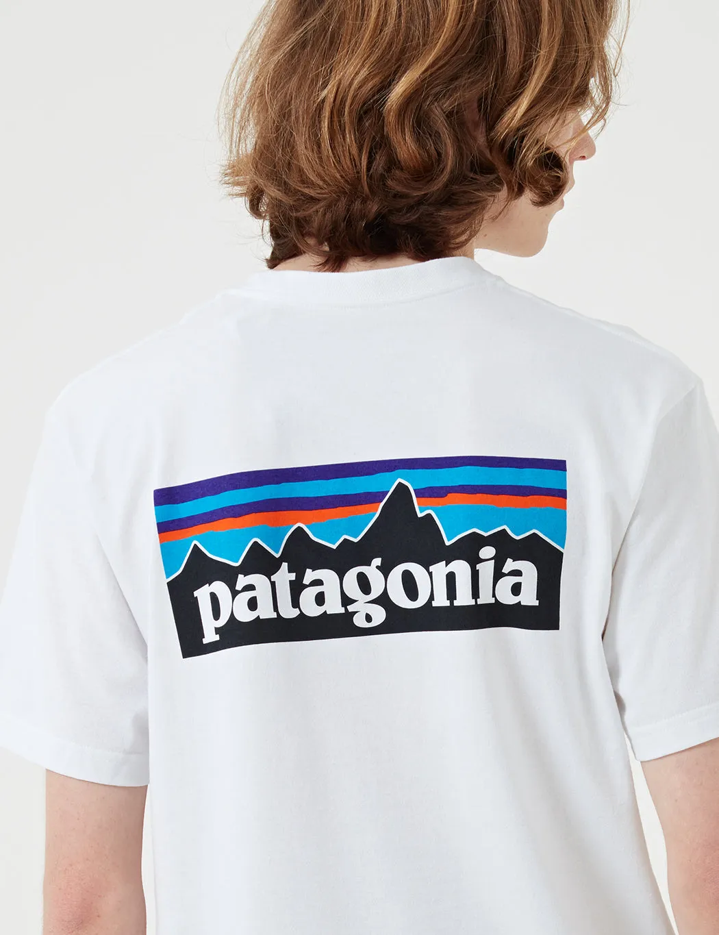 Limited Edition Patagonia P-6 Logo Responsibili-Tee T-Shirt - White  Dont Miss Out!