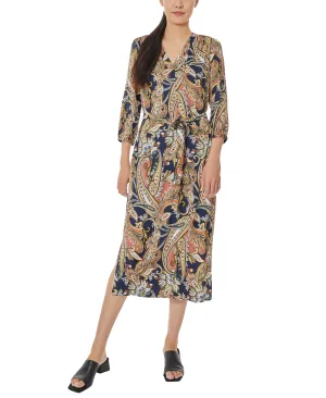 Limited Edition V-Neck Midi Dress with Tie Waist  Limited Stock!